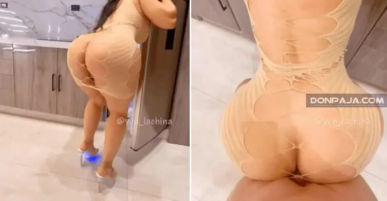 yen lachina se pone vestido sexy para provocar al novio y termina cogida