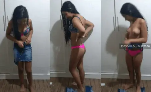 morrita mexicana es convencida por el primo de que le enseñe las chichis