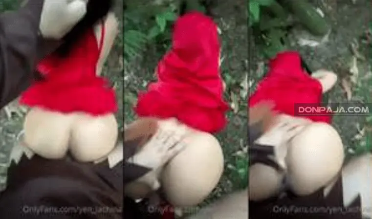 caperucita roja yen lachina termina cogida por el lobo en el bosque