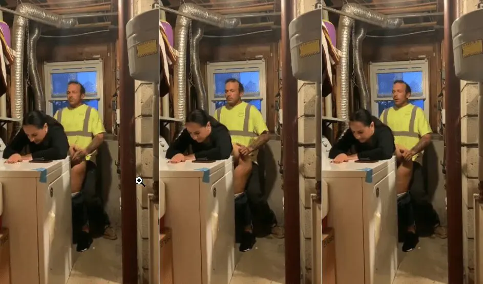 graban a empleados cogiendo en la bodega, ella es una rica milf culona
