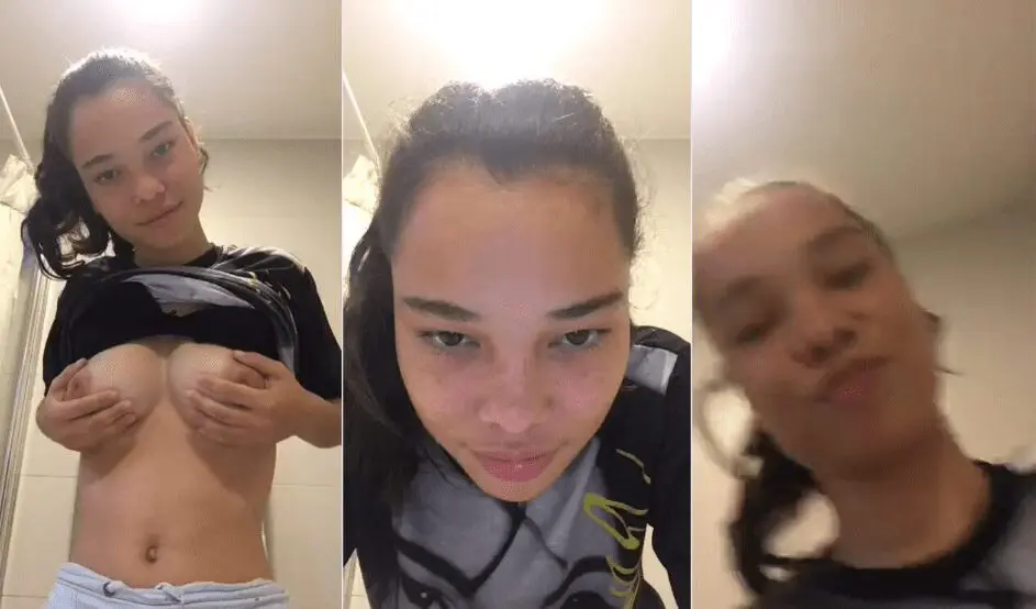 jovencita alocada les enseña las tetas a sus compañeros del colegio