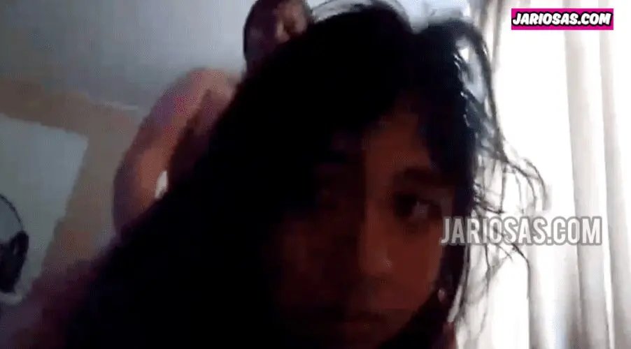 Morrita disfrutando en cuatro