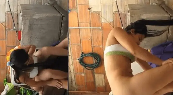 cogiendo en el lavadero con una de mis amigas