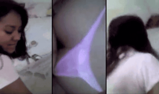 Dándole fuego a una mexicana nalgona