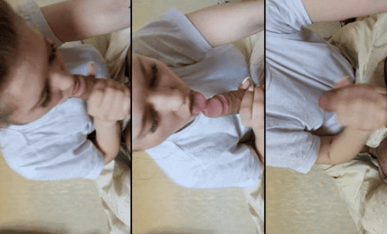 La colegiala quiere poner cachondo al novio