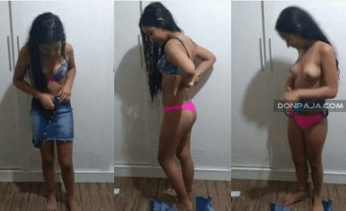 morrita mexicana es convencida por el primo de que le enseñe las chichis
