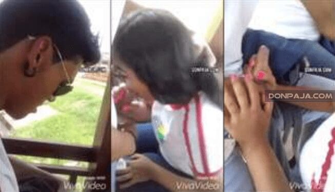 graban a su compañera de la prepa dando una mamada en el colegio