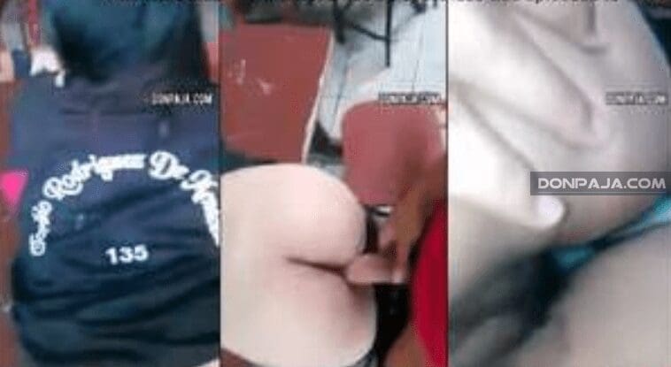 colegiala salvadoreña cogida de perrito dentro del salon de clases
