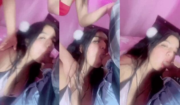 grabame mientras te la chupo….le dice la morrita al novio