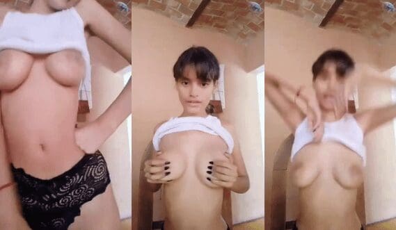 esta flaca tetona es toda una delicia y se aloca cuando se graba desnuda