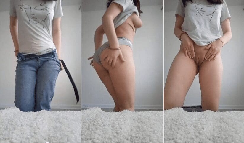 jovencita mexicana se quita la ropa y se abre la panochita