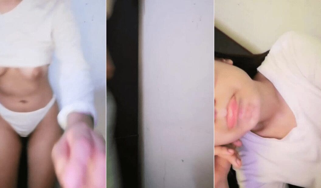 jovencita adolescente culona le enseña las tetas a sus compañeros del salon