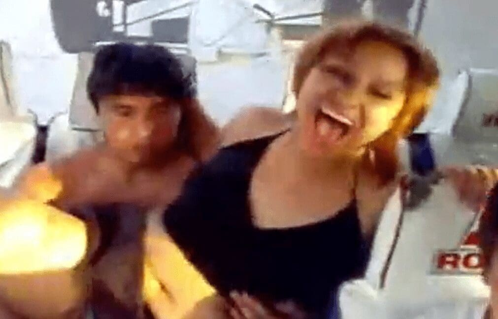 amiga borracha se deja coger en el camion por varios de sus compañeros