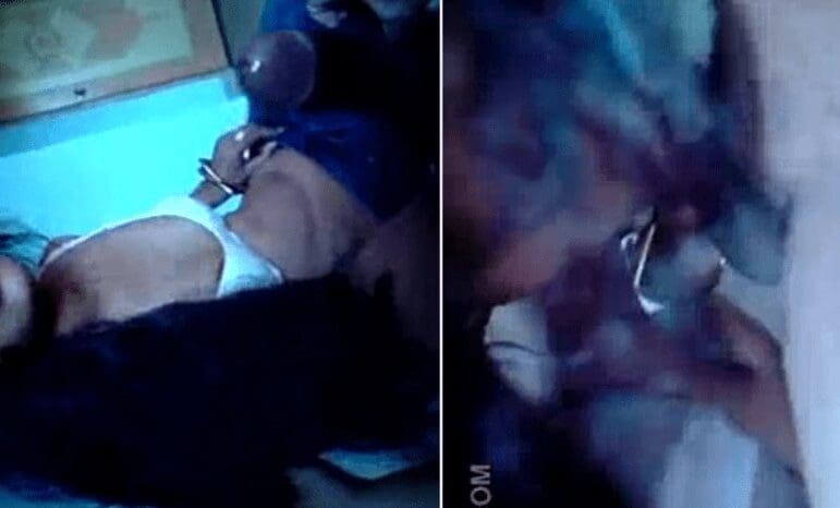 jovencita colegiala su primera vez en un hotel y se poner nerviosa