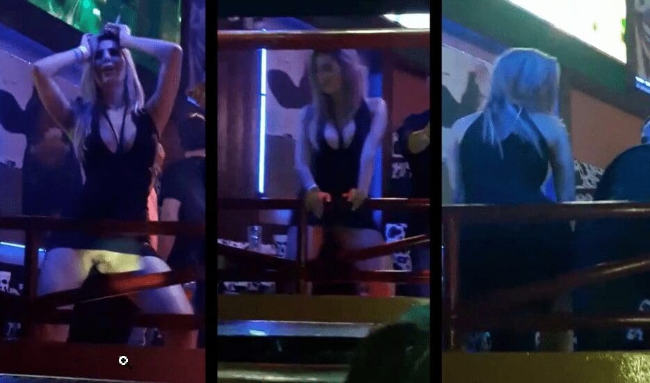 grabando a una culona en el antro que no trae calzones