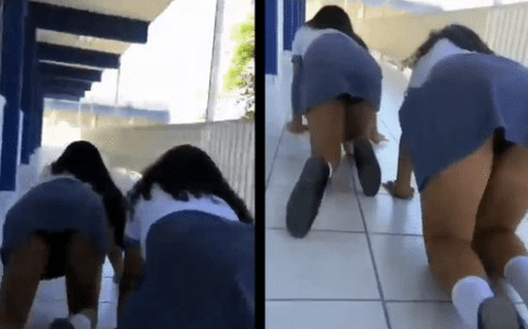 Colegialas terianas pilladas en el colegio